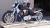 Motorcycle on Custom Skid